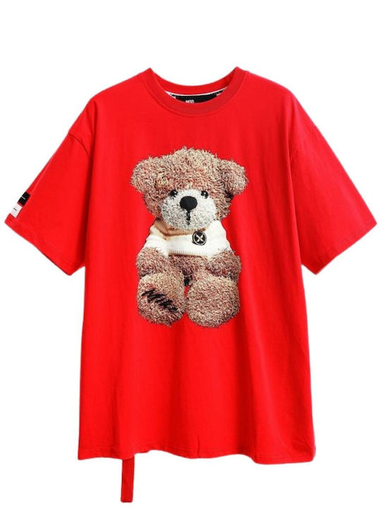 Mod Wave Movement Tricou Teddy Roșu