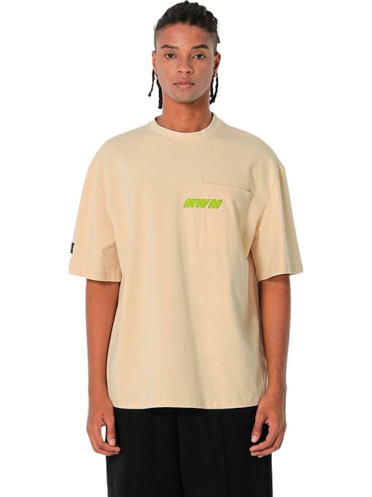 Mod Wave Movement Vanguard Dogs Faces T-shirt Beige