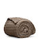 Lino Home Kvall Single Fleece Blanket 160x220cm Beige