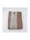 SpitiBazaar Перде с капси Сиво с цвят на презряло ябълка 270x280 см