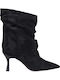 Suede Women's Ankle Boots Black