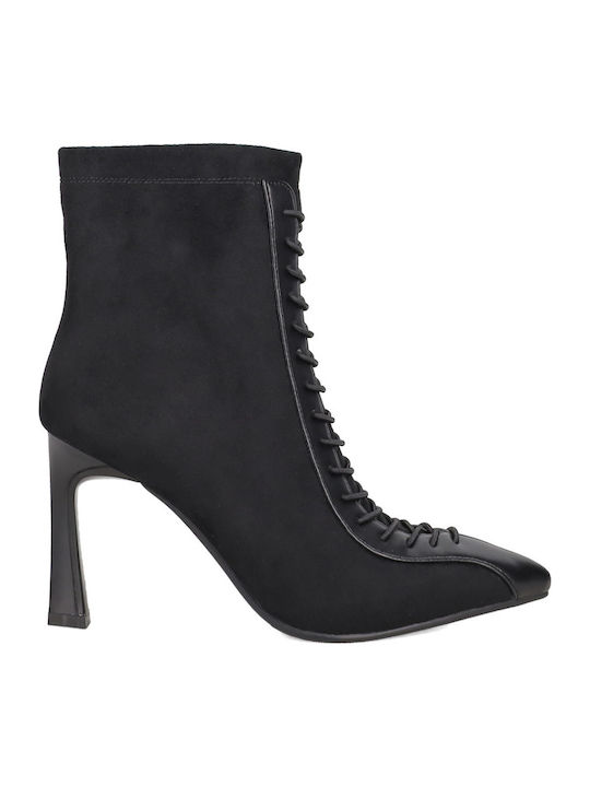 Suede Women's Black Ankle Boots
