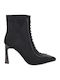 Suede Women's Black Ankle Boots