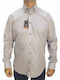 Long Sleeve Shirt in Regular Fit Beige