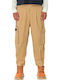 Women's Fabric Trousers Beige
