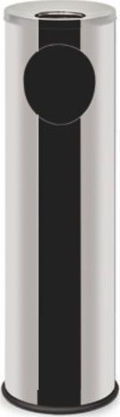 Alda Metal Waste Bin 15 L Silver