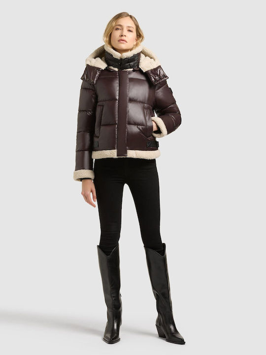 Khujo Damen Winterjacke Braun