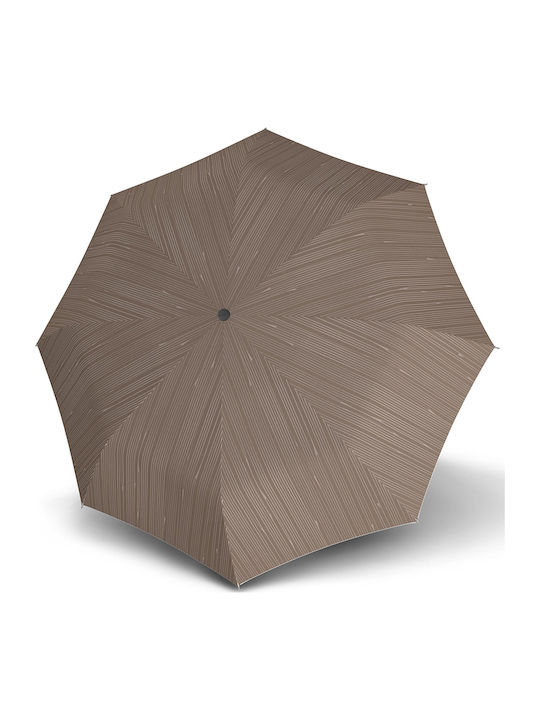Knirps Automatischer Kompakt-Regenschirm Beige