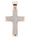 Senzio Belibasakis Women's Rose Gold Cross 14K Without Chain