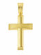 Eforo Men's 14K Gold Cross Without Chain