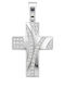 Senzio Belibasakis Women's 14K White Gold Cross Without Chain