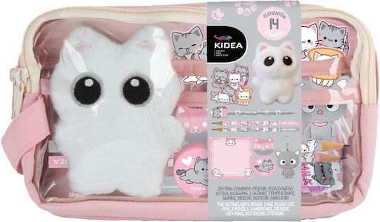 Derform Kids Stationery Set with Pencil, Sharpener, Eraser, Notebook, Pen and Pencil Case 10 Pieces