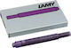 Lamy T10 5 Пълнители за писалка Лилави