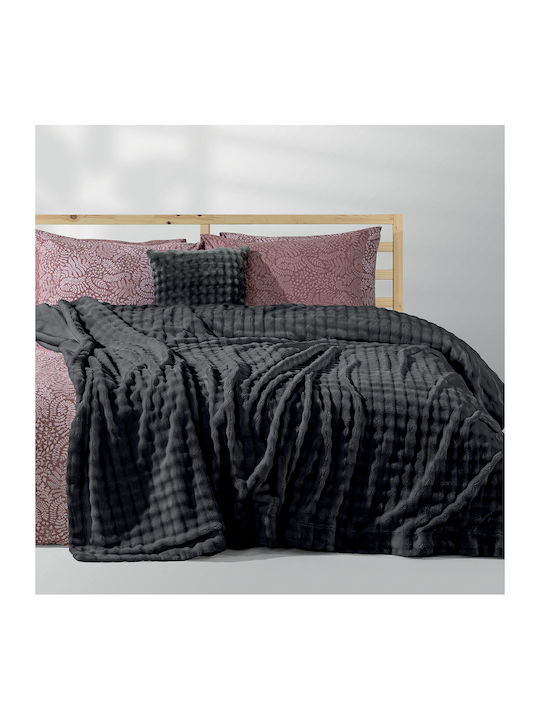 Lino Home Kvall Single Blanket 160x220 cm Grey