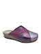 Anatomic Leather Burgundy Winter Women's Slippers