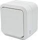 Duwi Waterproof Wall-Mounted Double Wall Switch Without Frame Turquoise