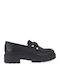 Damen-Leder-Loafer in Schwarz