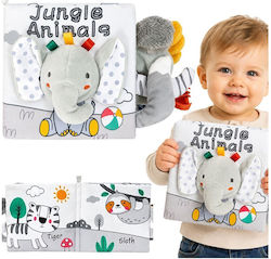 Lean Toys Книжка за занимания Elephant, Crinkly And Squeaky от плат със звуци