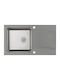 Deante Ένθετος Νεροχύτης Inox με Μπαταρία Μ86xΠ50cm Γκρι 5908212058039