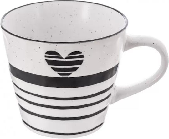 Koopman Керамична бяла чаша 330 ml