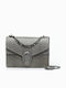 Leather Women's Shoulder Bag Suede Grey
