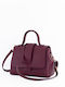 Burgundy Leather Women's Shoulder Bag