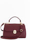 Burgundy Leather Women's Shoulder Bag