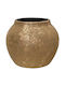 Lumarko Decorative Ceramic Vase Orange W20xH16cm