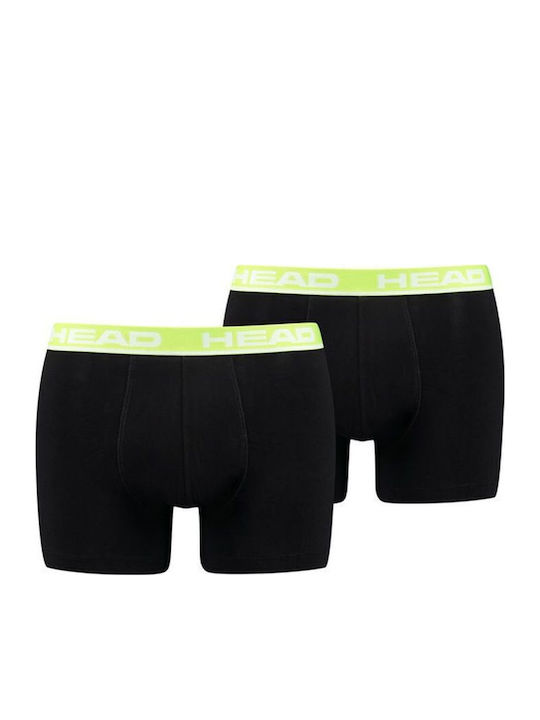 Boxeri pentru bărbați Negri/Verde Deschis 2 Buc