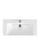 Cersanit White Ceramic Vessel Sink with Faucet 100x40cm