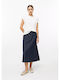 Midi-Jeansrock Blau