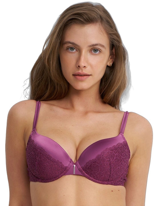 Luna Sutien Push-up Zmeură Luna Sutien Push-up Zmeură