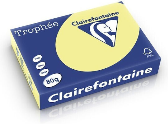 A4-Papier 80 g/m², Blasse Farbe, 500 Blatt, Clairefontaine-Osterglocke (Ries)
