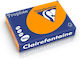 Clairefontaine A4 Cardstock 160 Gsm Intense Color 250 Sheets Ream Intense Orange