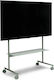 Tv Stand Wheels Shelf Pedestal Rover 40″–70″ Sage
