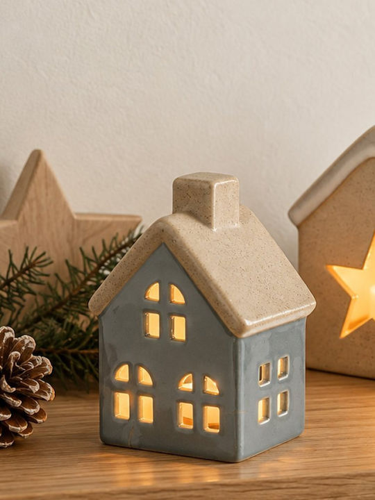 Kaemingk Weihnachtliches Dekorationshäuschen Bl...