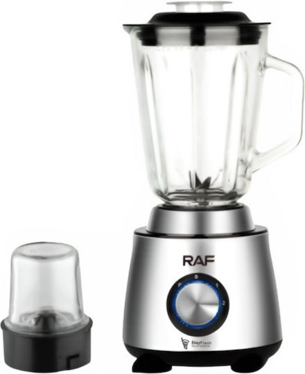 Blender with Glass Jug 1.5 lt 1000W Silver R2835