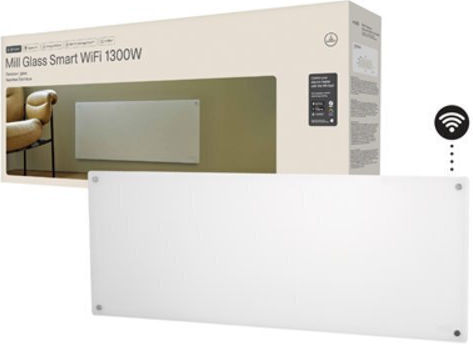 Mill Стенен Конвектор 1300 W с WiFi 106,5x40 cm Бял