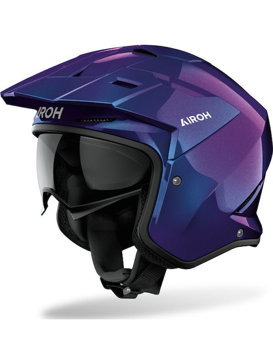 Airoh Kombakt Shimmer Gloss Motorcycle Jet Helm...
