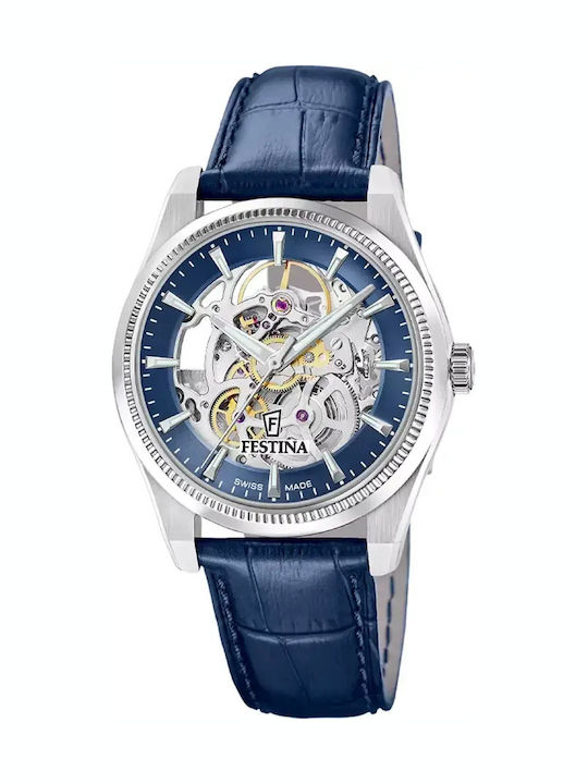 Festina Мъжки Часовник 40 mm Автоматичен със Си...