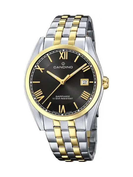 Candino Мъжки Часовник 40 mm на Батерия със Сре...
