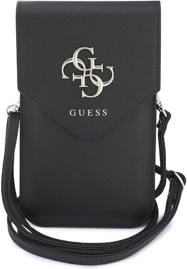 Guess PU Phone Bag mit Narbenstruktur, 4G-Metalllogo, Braun Guwbpgl4cnw