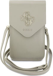 Guess Pu Grained 4G Metal Logo Handytasche Beig...
