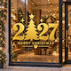 Weihnachtliches Schaufenster Happy New Year 2027 60x80cm