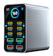 Powertech GaN Charging Station with 4 USB-A Ports and 6 USB-C Ports 165W Power Delivery / Quick Charge 4.0 in Grey (PT-1687)