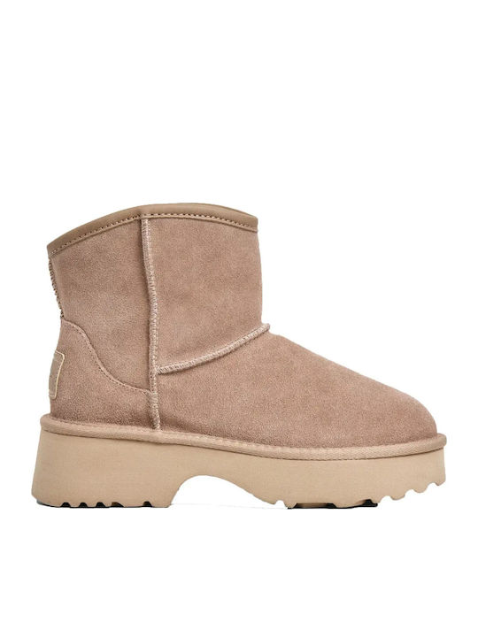 Pepe Jeans Wildleder Damen Stiefeletten mit Pla...