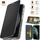 Book-style Case Motorola Moto G31 Flip Cover Magnetic Closure Card Pocket Stand Function Eco-leather Microfiber Lining Black