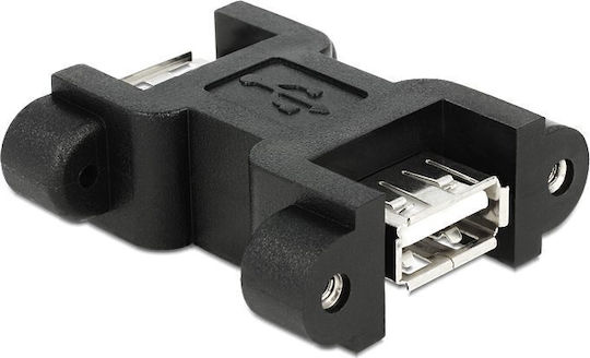 DeLock USB 2.0 Kabel USB-A-Buchse – USB-A-Buchse Schwarz 65559