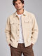 Long Sleeve Corduroy Overshirt Beige
