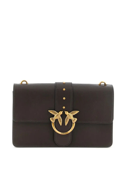 Pinko Love One Classic Women's Brown Crossbody Bag